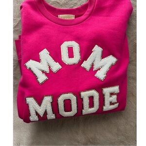 Judith March Fuchsia 'Mom Mode' Sweatshirt